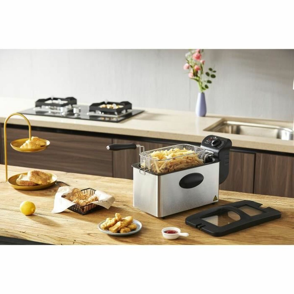 Friteuză cu Aer Continental Edison Gri 2000 W 3 L